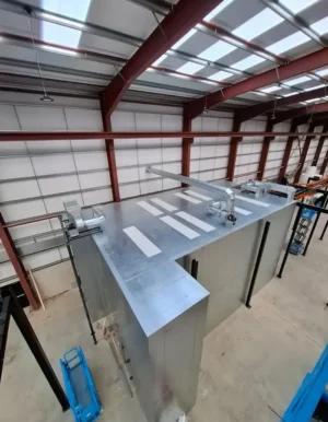 Fabplus Powder Curing Oven exterior view showcasing robust build quality by Unitech Machinery