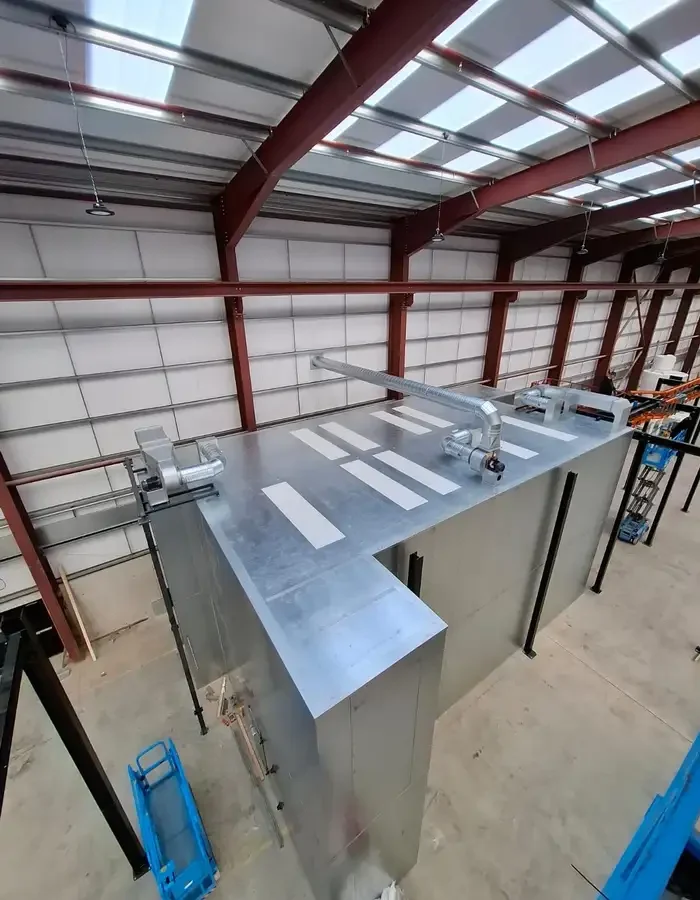 Fabplus Powder Curing Oven exterior view showcasing robust build quality by Unitech Machinery